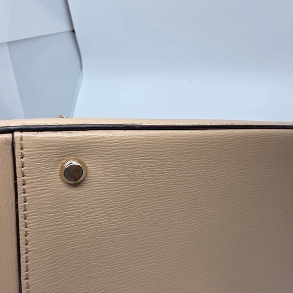 DKNY Creamy Peach Bryant Park East West Chain Tote With Gold Accents - Picture 15 of 15